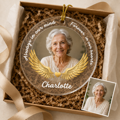 Custom Photo Golden Angel Wings Photo