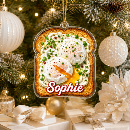 Breakfast Custom Name Poached Eggs on Toast Acrylic