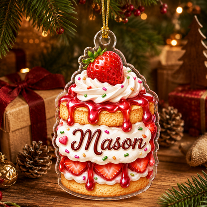 Custom Dessert Strawberry Shortcake Acrylic