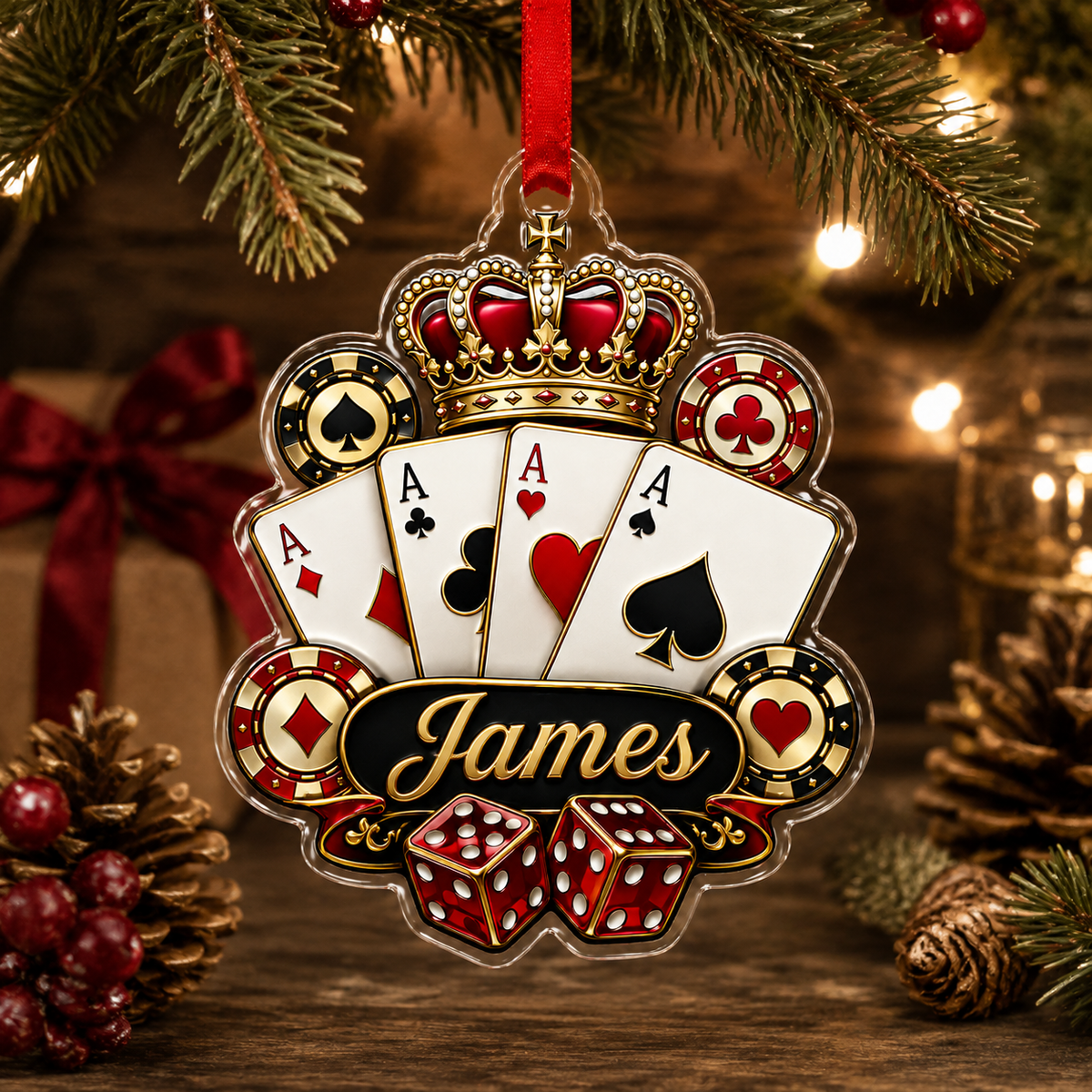 Pocker Custome Name Acrylic King Pocker