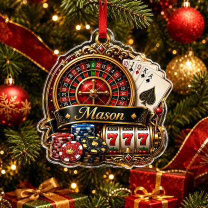 Pocker Custome Name Acrylic Twinkle Pocker Machine