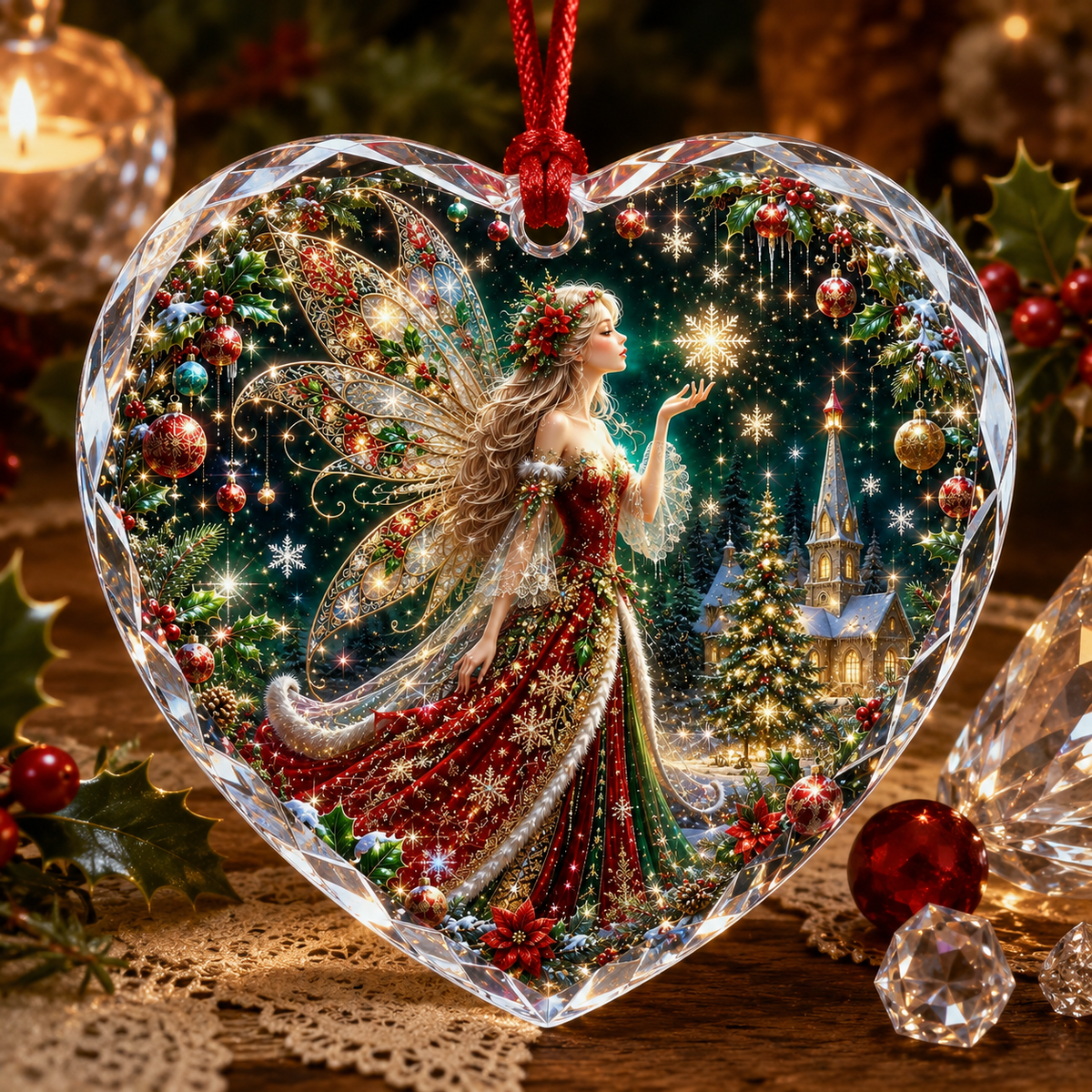 Fairy Glass Ornament Christmas Fairy