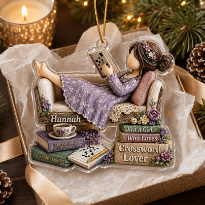 Personalized Just A Girl Hobby Crossword Lover