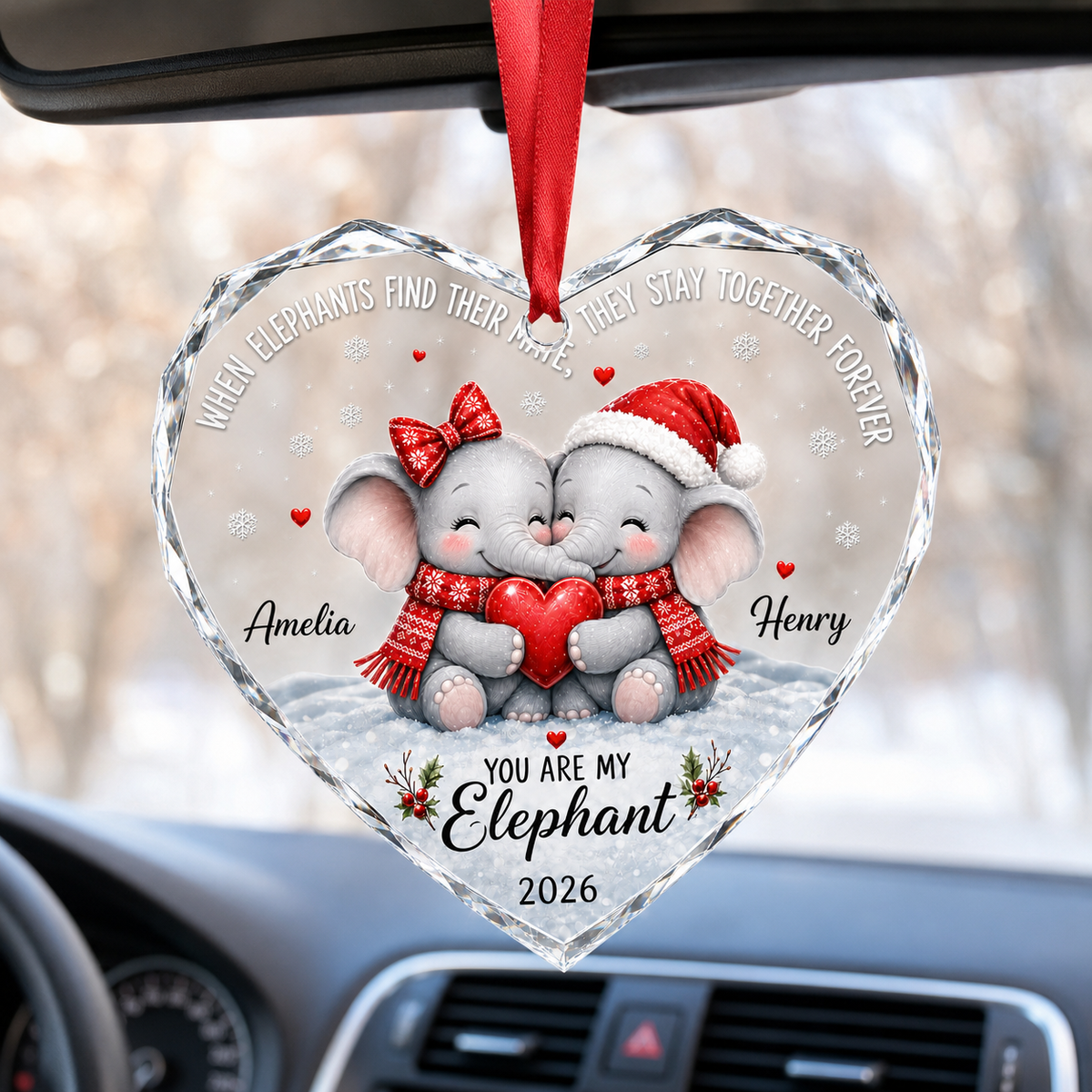 Custom Animal Couple Elephant