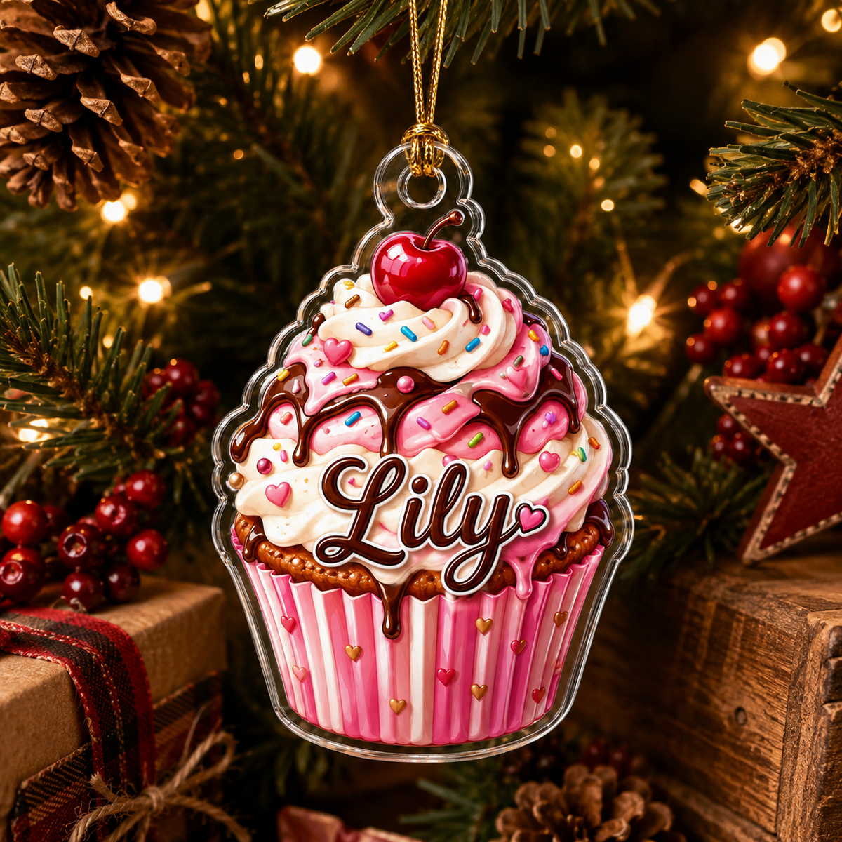 Custom Dessert Cupcake Acrylic