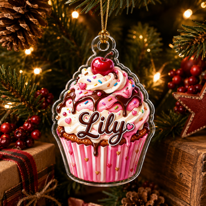 Custom Dessert Cupcake Acrylic