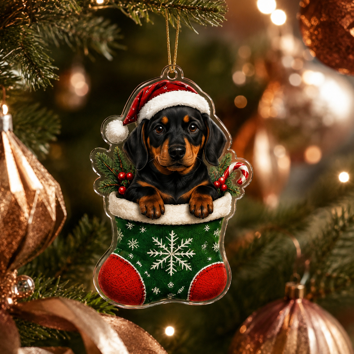 Dog Christmas Socks Rottweiler