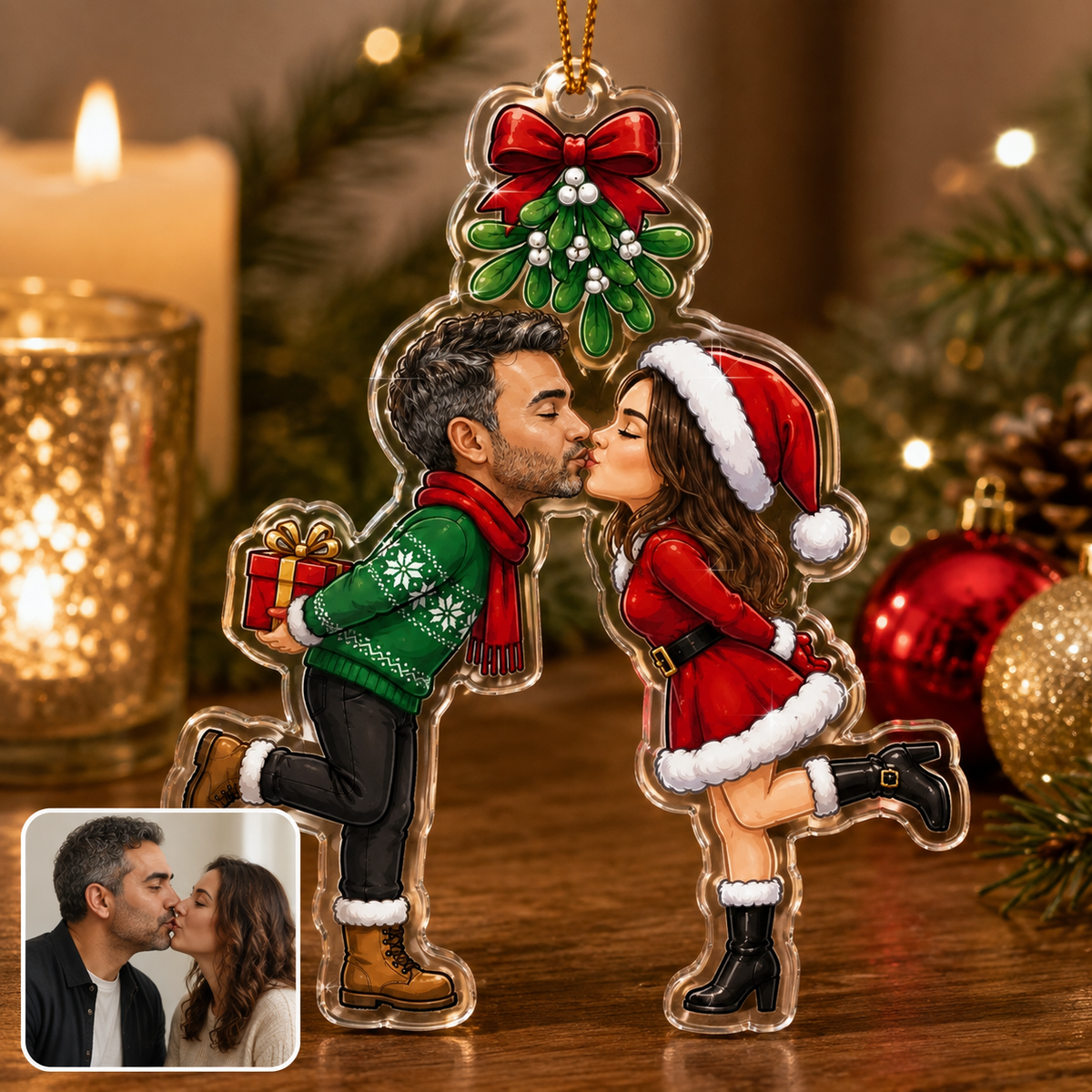 Custome Photo Couple Kisses