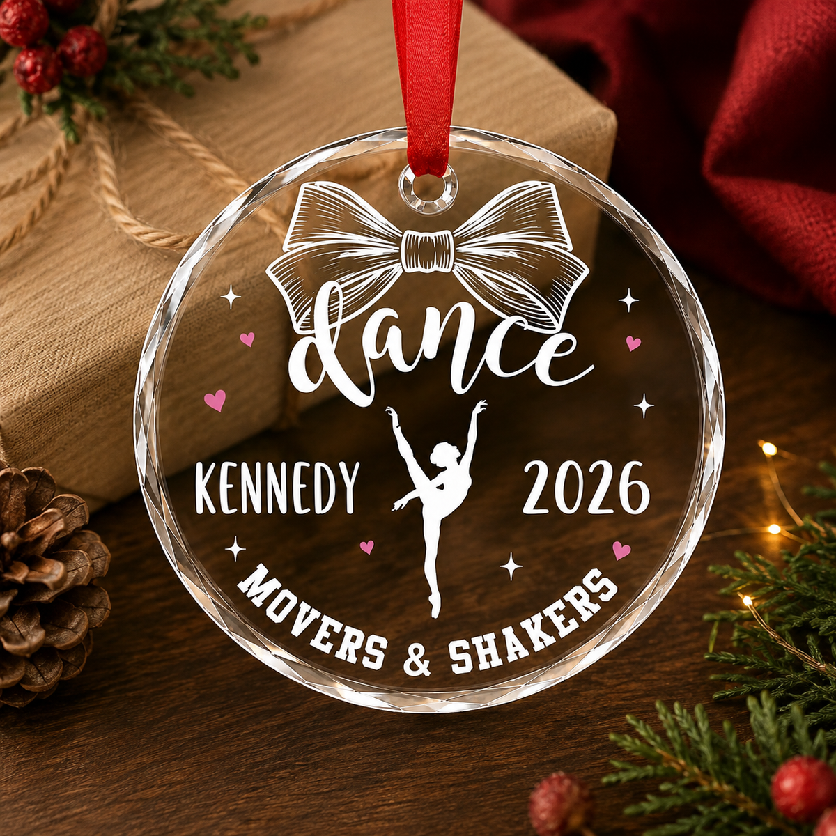 Personalized Dancing Glass Mover Shaker