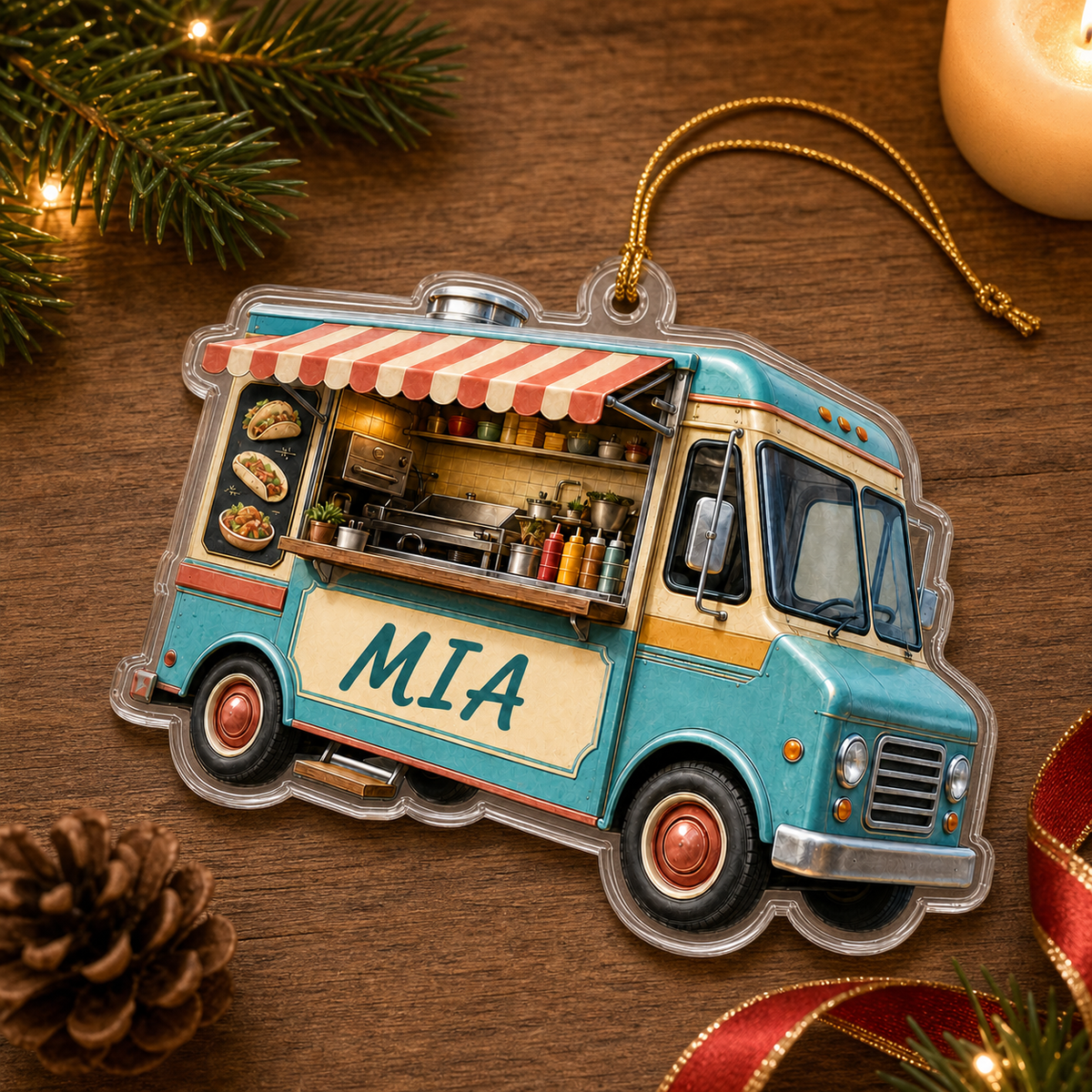Food Lover Food Truck Ornament