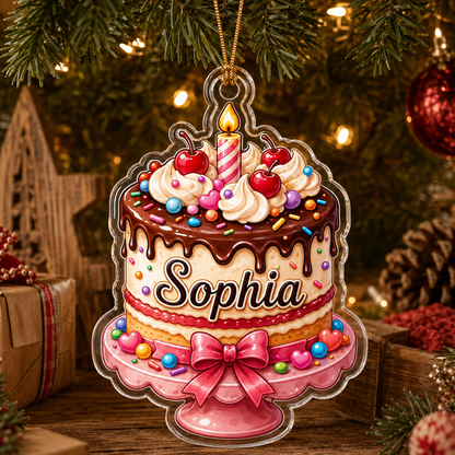 Custom Dessert Birthday Cake Acrylic