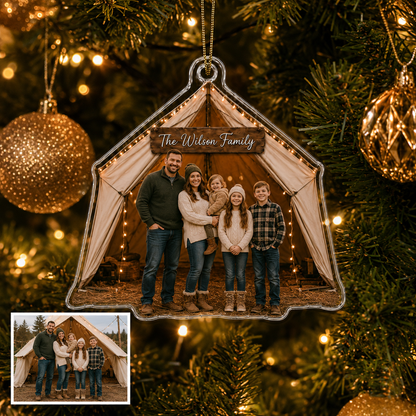 Camping Personalize Acrylic Family Camping