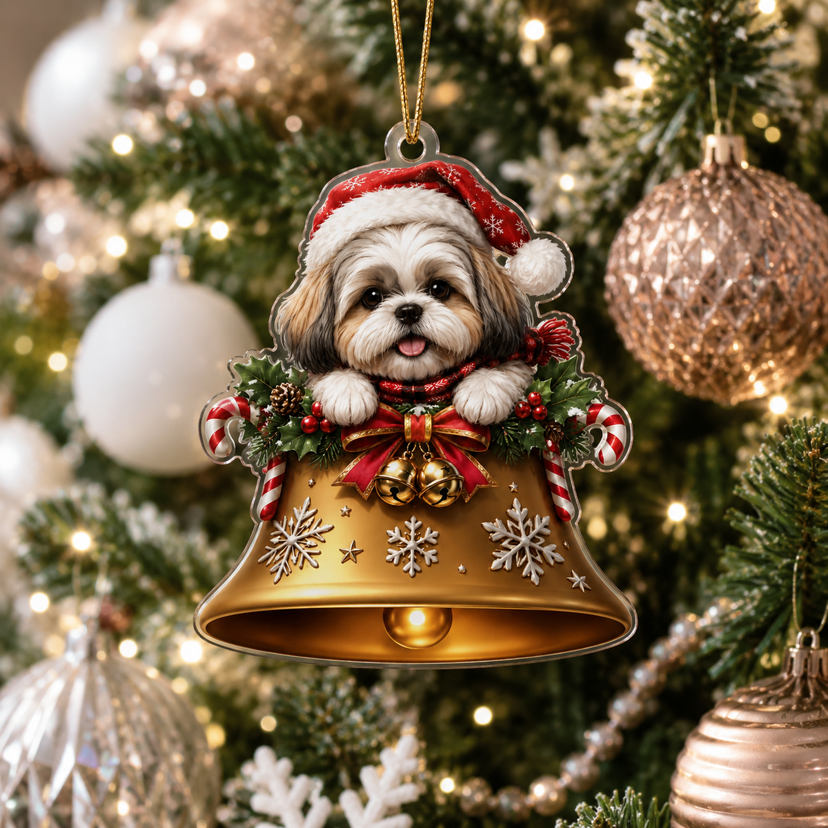 Dog Christmas Bell Shih Tzu