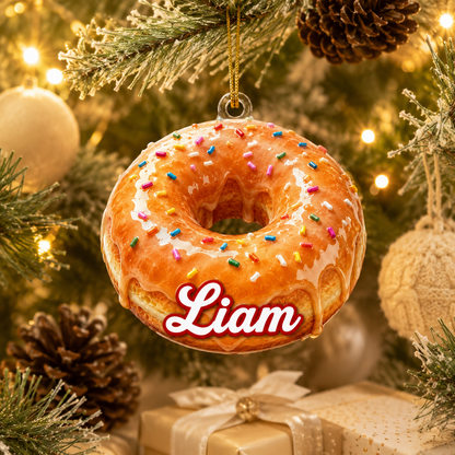 Breakfast Custom Name Glazed Donut Acrylic