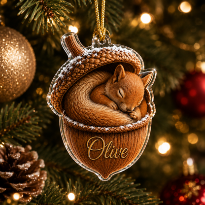 Animal Tree Decor Acrylic Squirrel