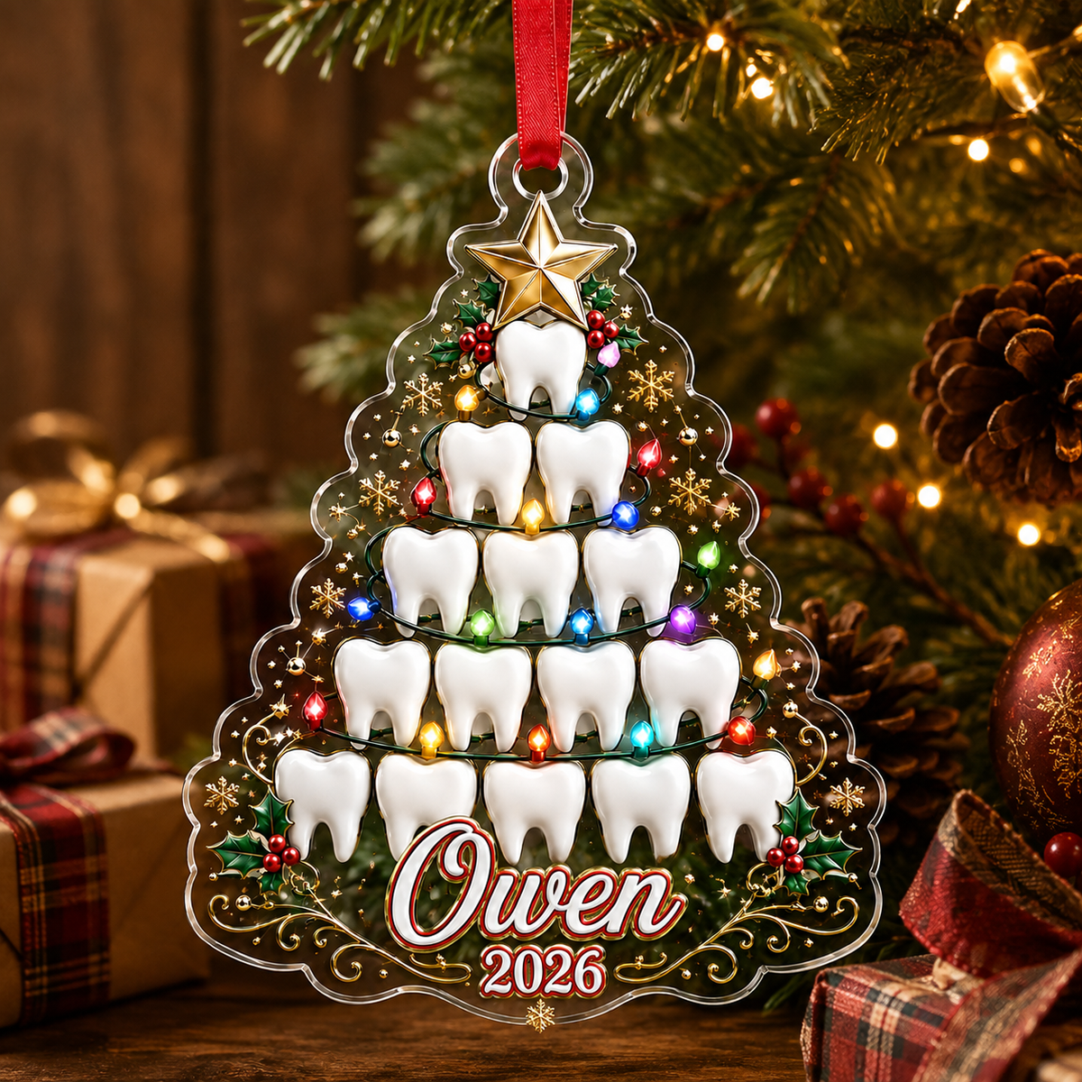 Dental Xmas Tooth Tree