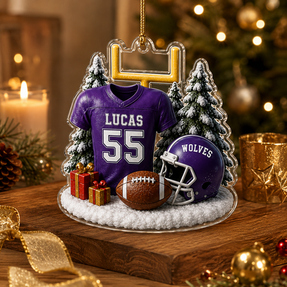 American Football Custome Name Acrylic Style 20