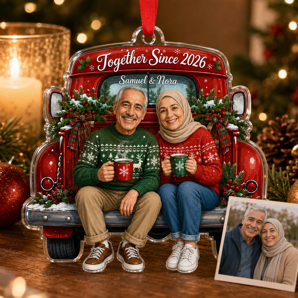 Family Memory Xmas Car