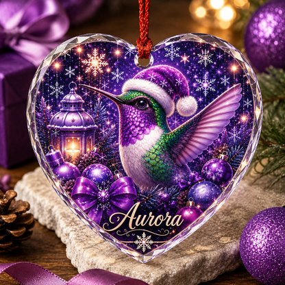 Purple Bird At Christmas Hummingbird