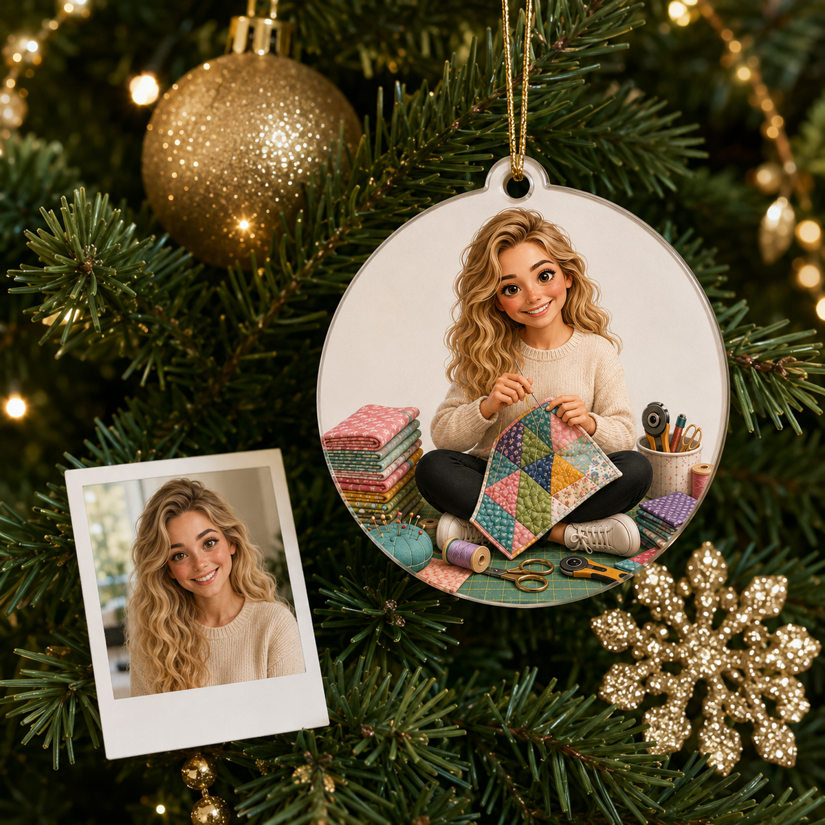 Custom Photo Hobbies Acrylic - Quilting