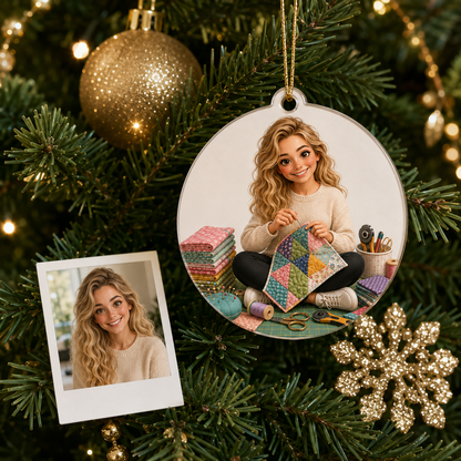 Custom Photo Hobbies Acrylic - Quilting