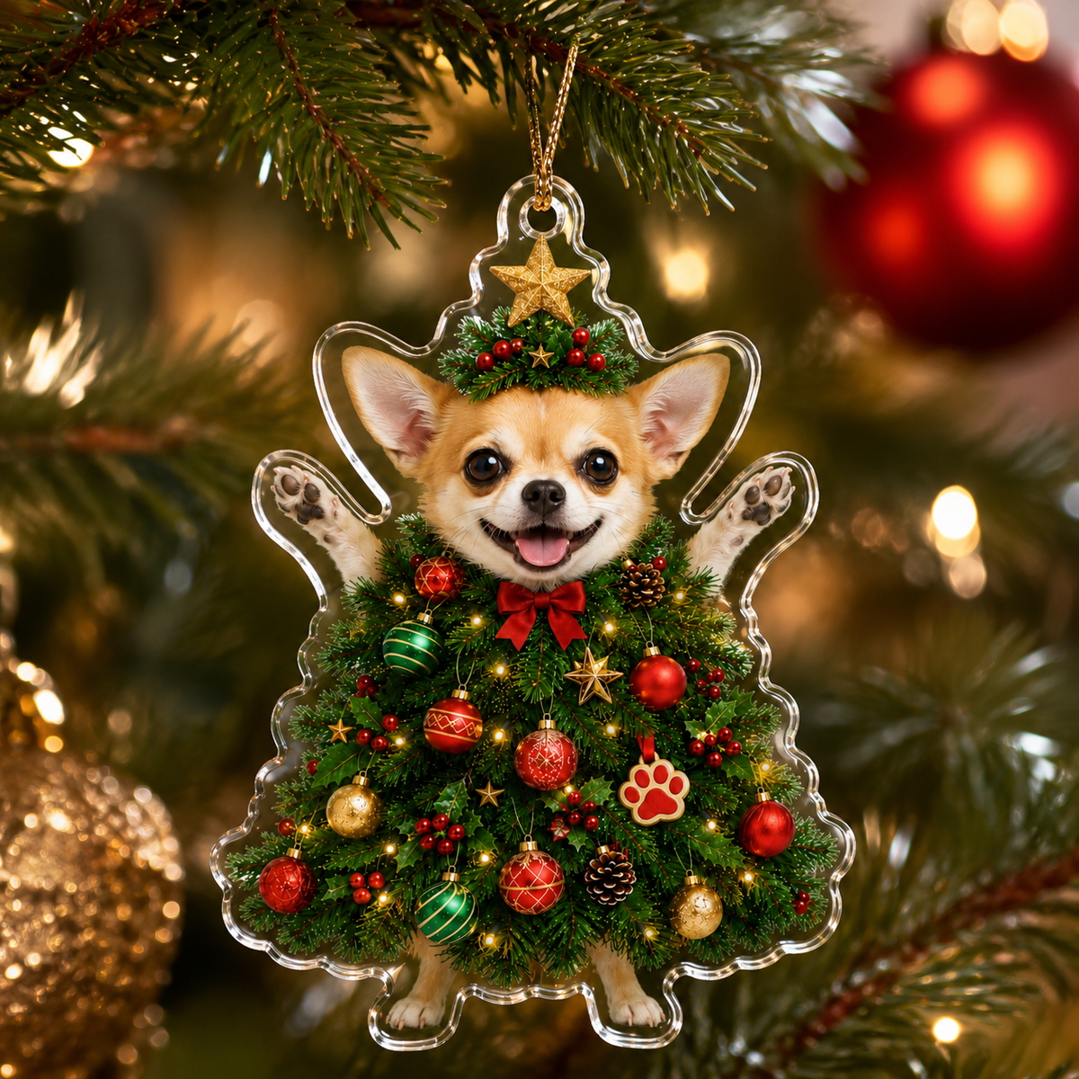 Dog Santa Tree Chihuahua