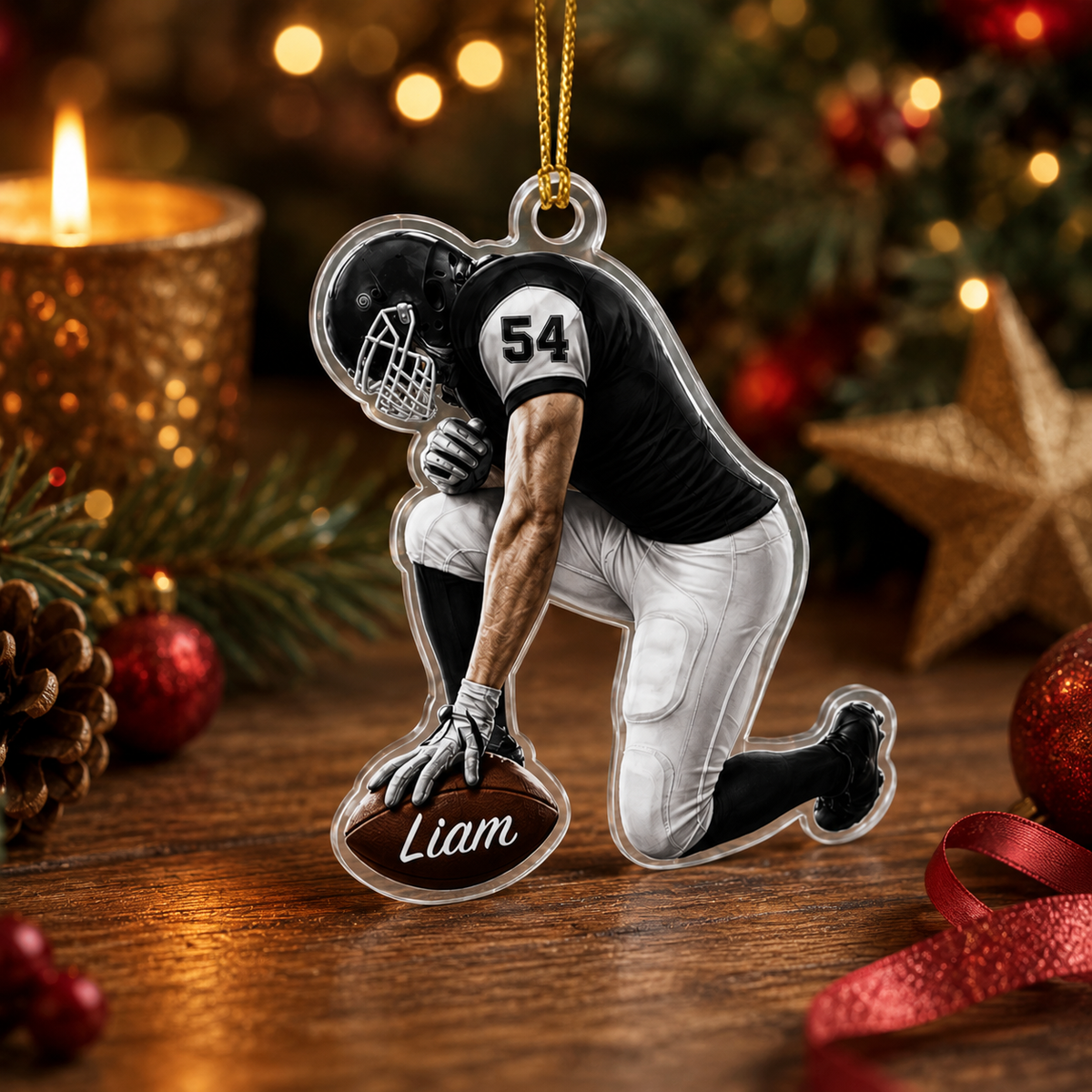 American Football Custome Name Acrylic Style 9