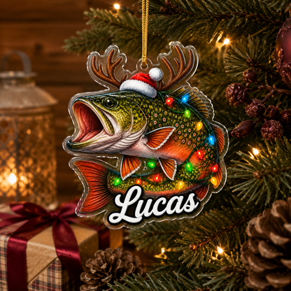 Fishing Christmas Brook Trout Acrylic