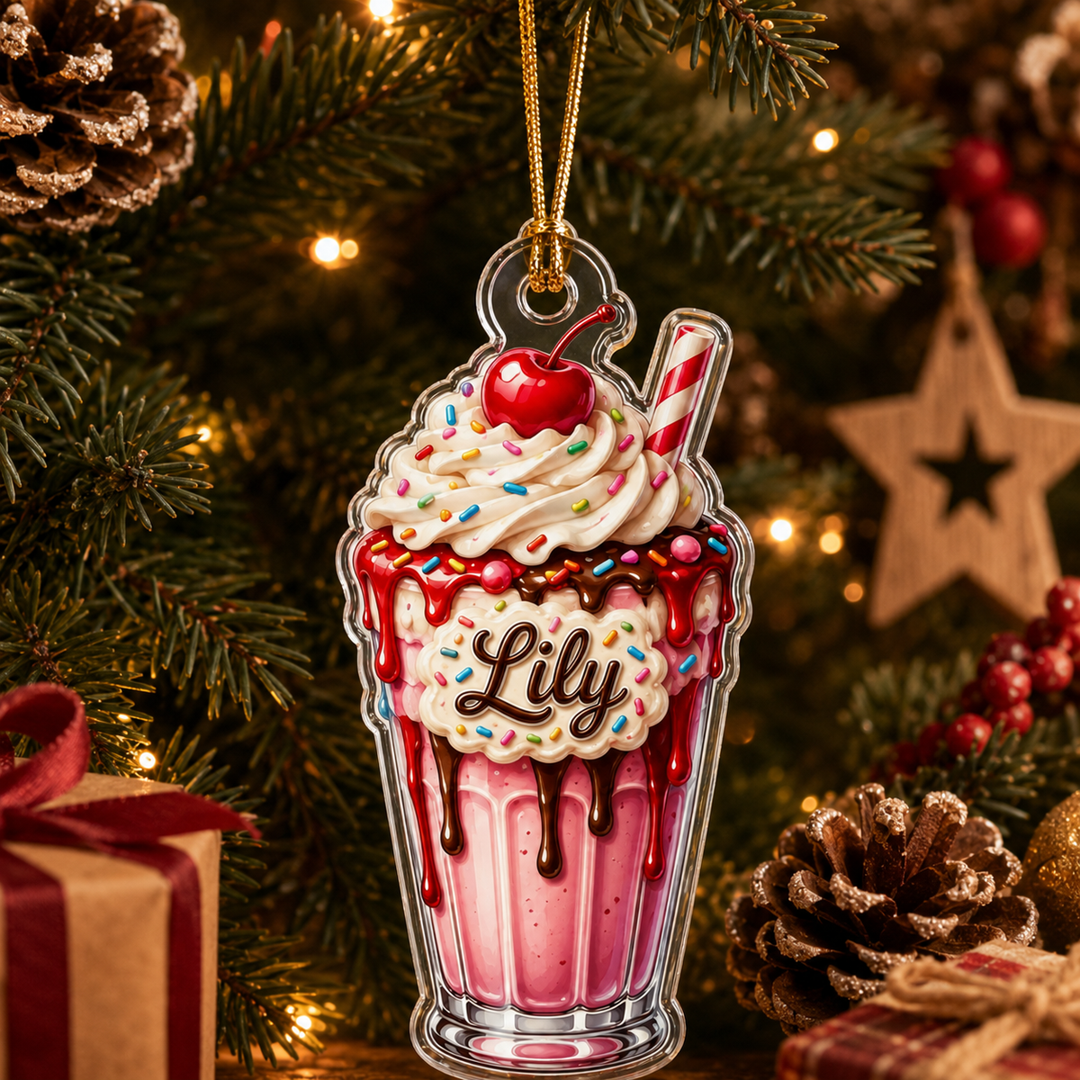 Custom Dessert Milkshake Acrylic