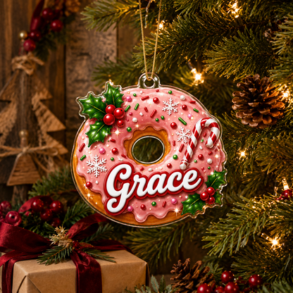 Custom Name Food Acrylic - Donut
