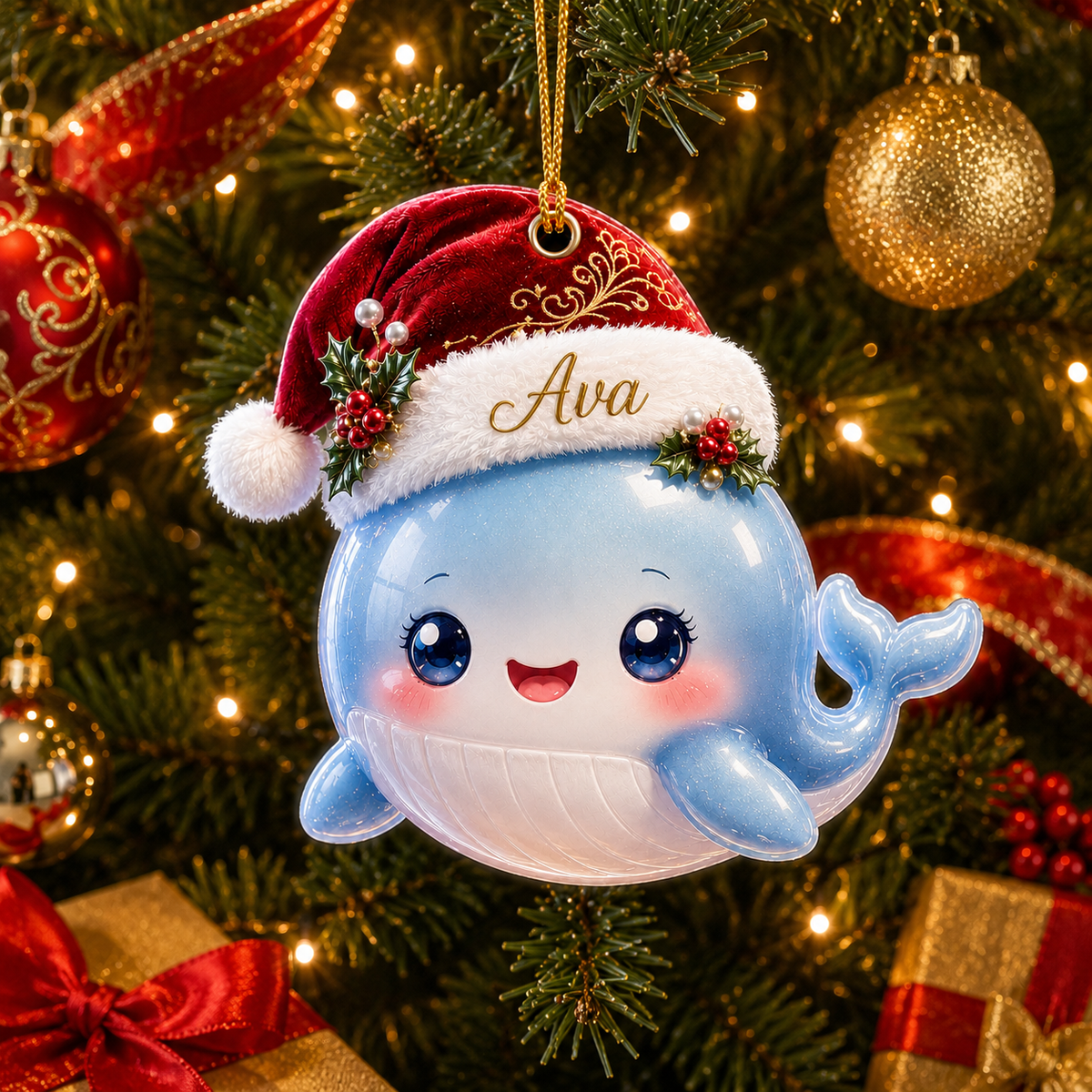 Animal With Santa Hat Whale