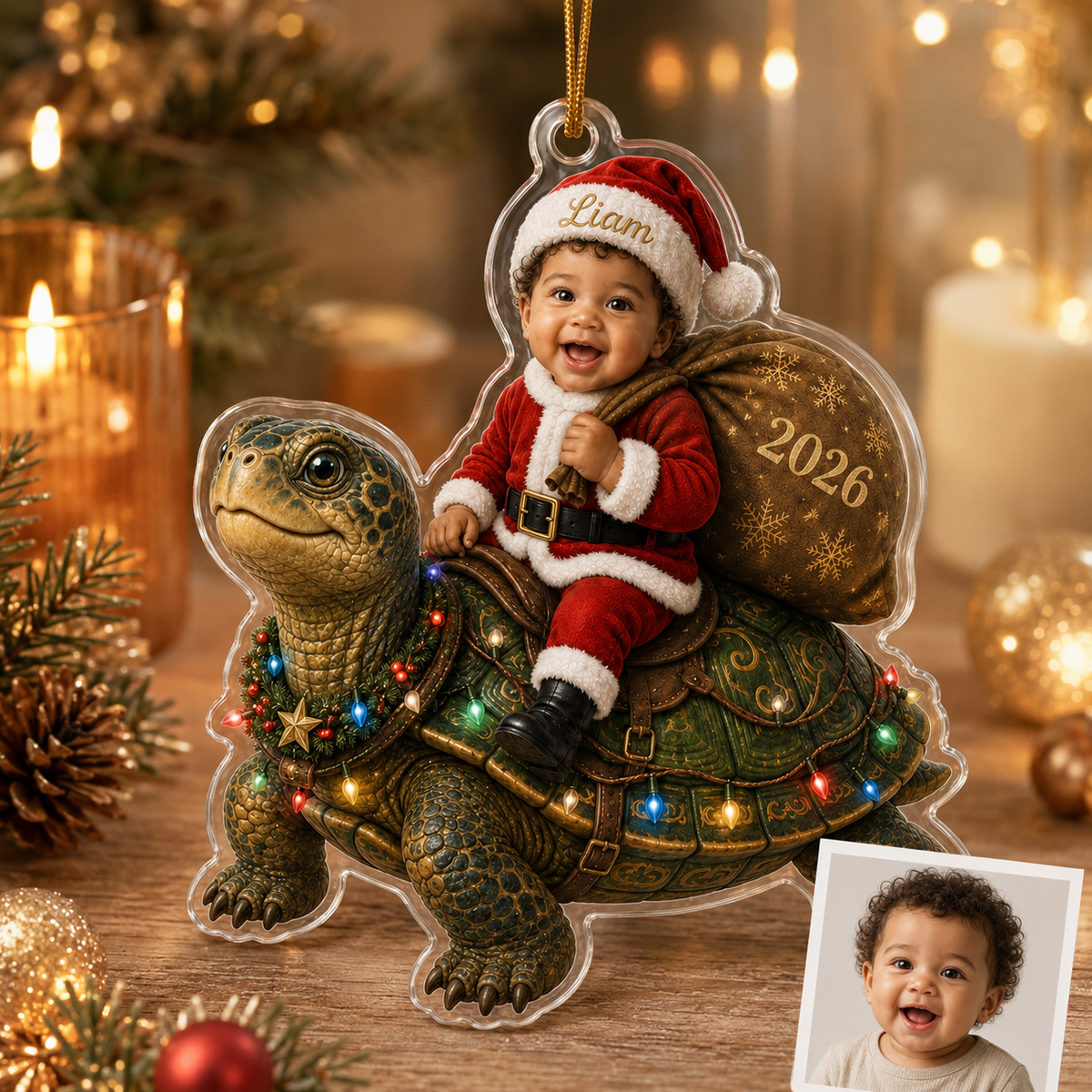 Custom Photo Baby Animal Giant Turtle