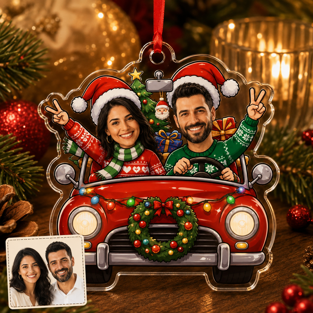 Custome Photo Couple Driving