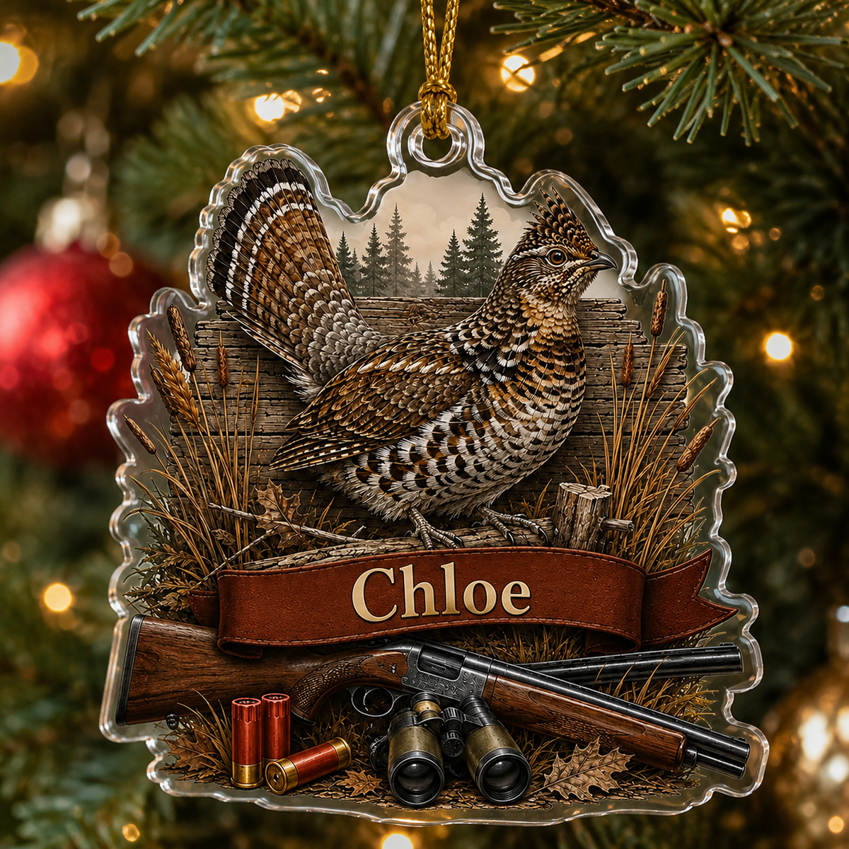 Animal Acrylic Ruffed Grouse