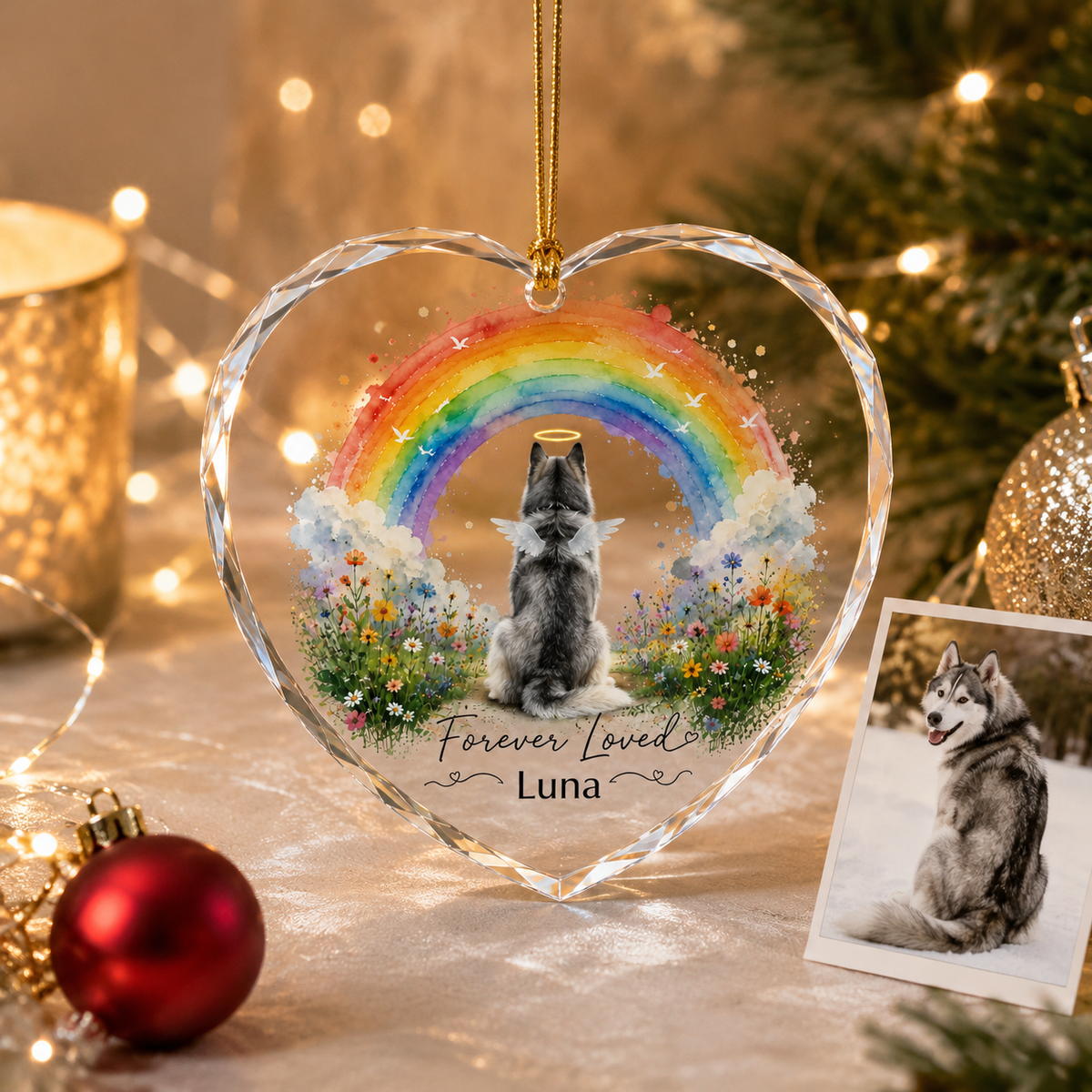 Custom Photo Dog Memorial Style 5