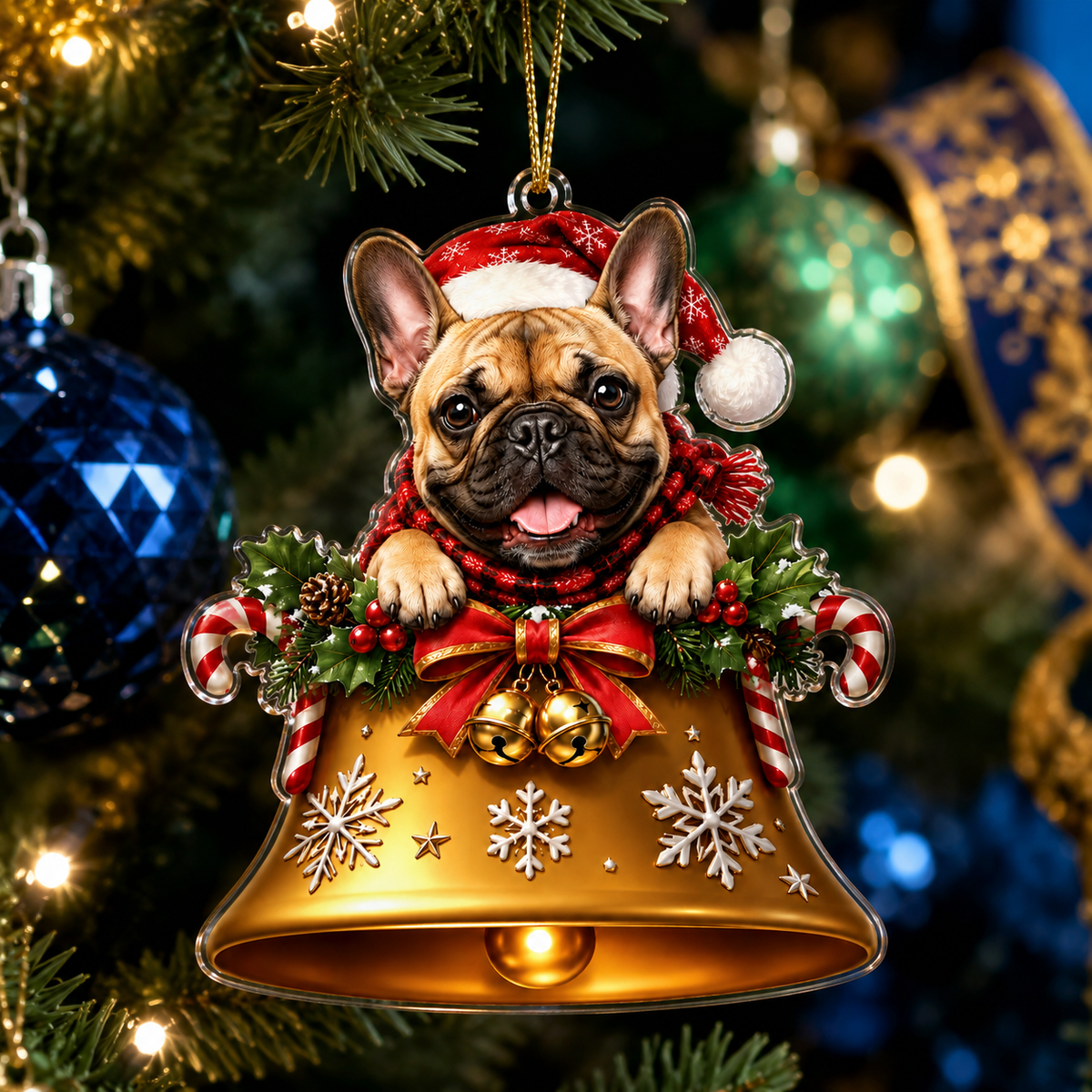 Dog Christmas Bell French Bulldog