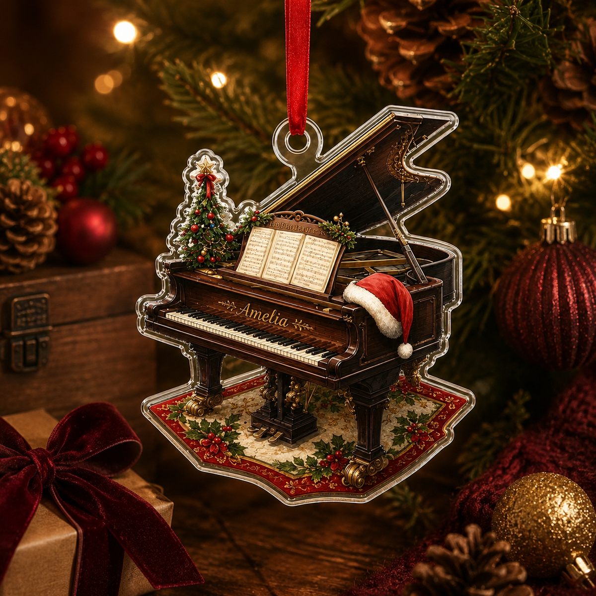 Piano Custome Name Acrylic Style 11