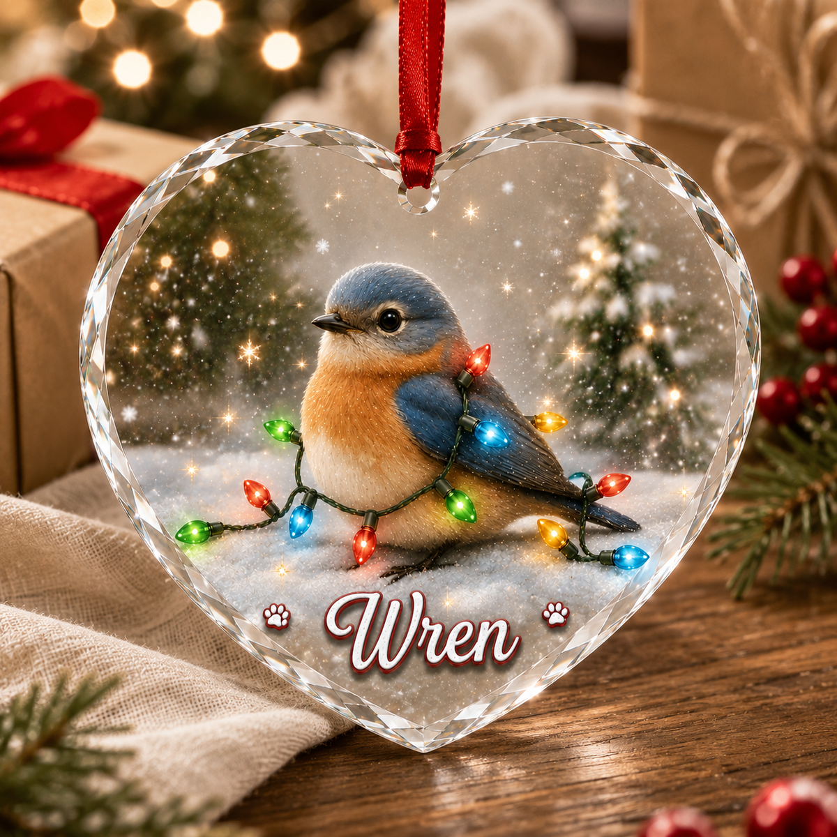 Glass Animal Led Light Bird