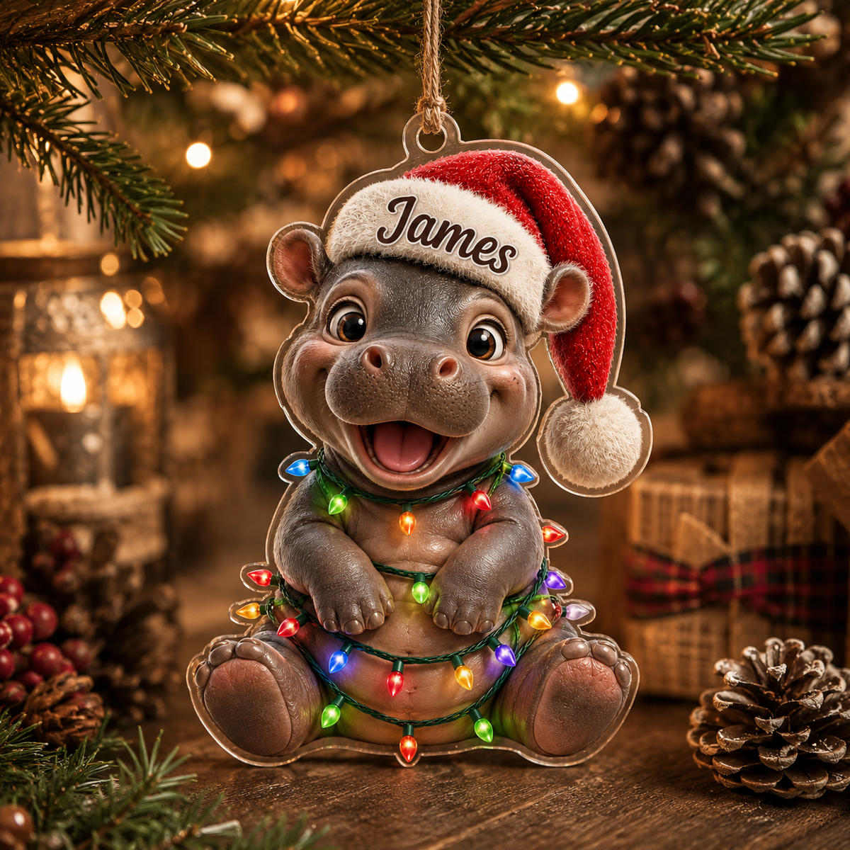 Animal Led Light Hippo