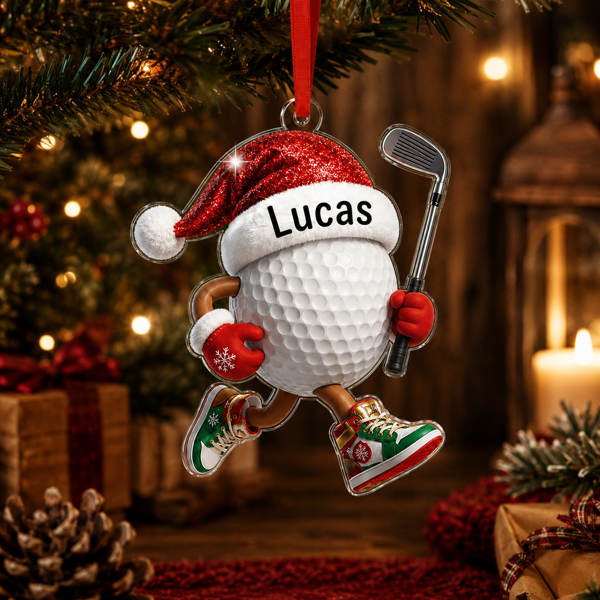 Sport Running Custome Name Acrylic Golf