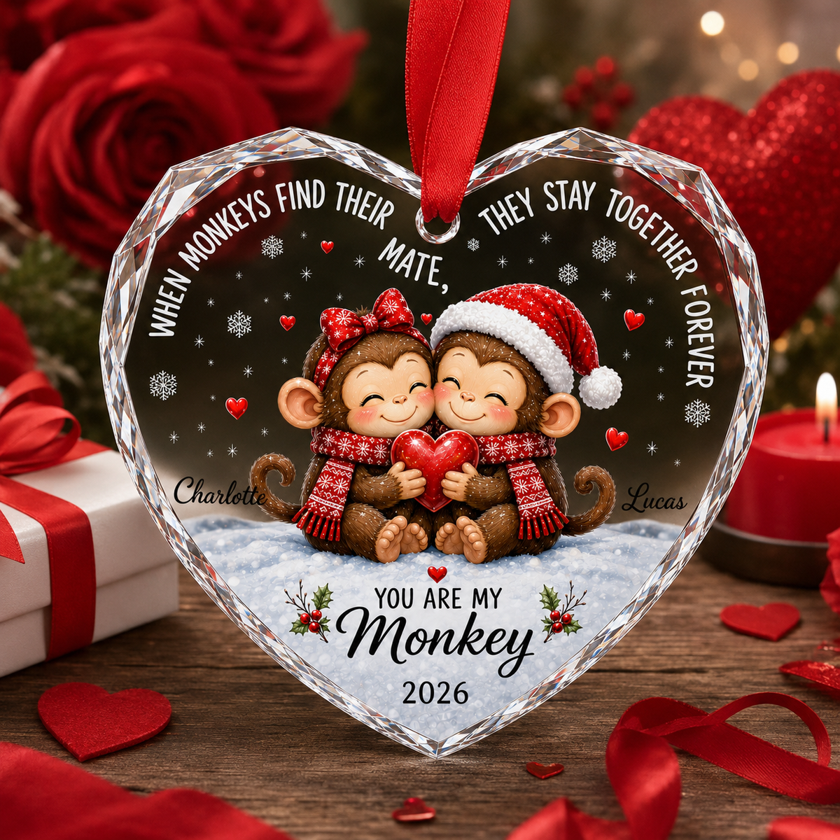 Custom Animal Couple Monkey