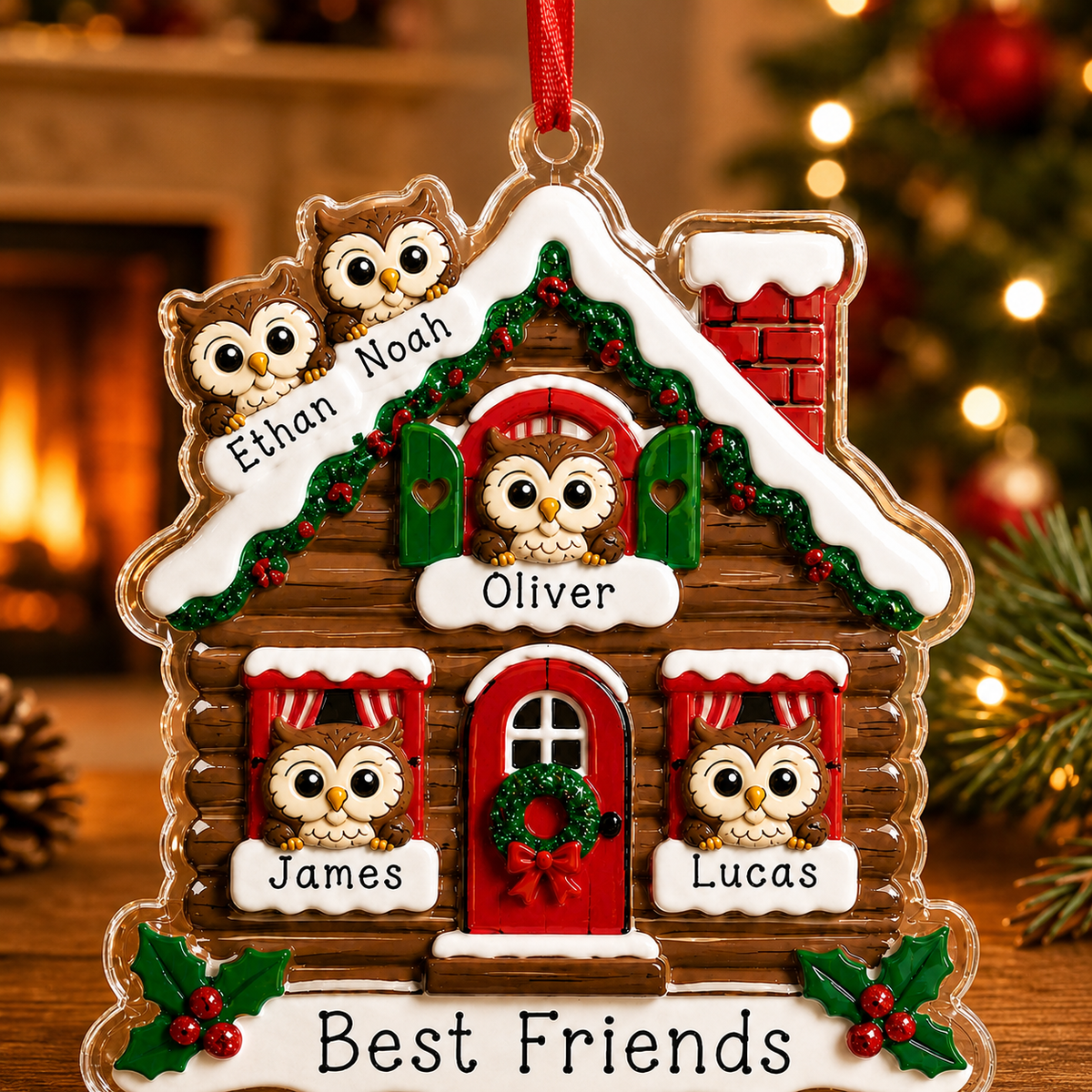 Christmas Animal House Owl