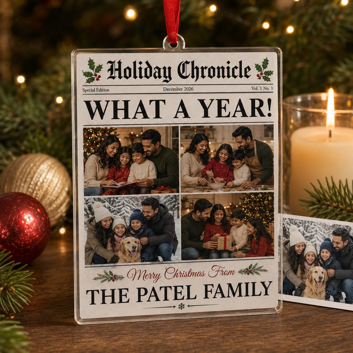 Family Photo Newspaper