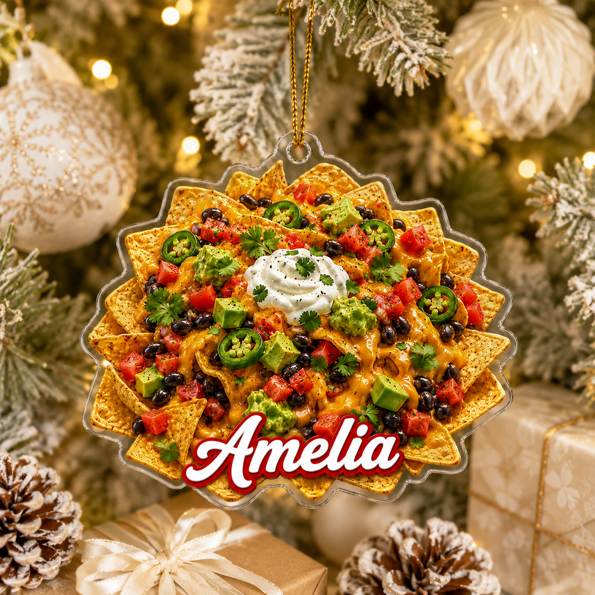 Breakfast Custom Name Nachos Acrylic
