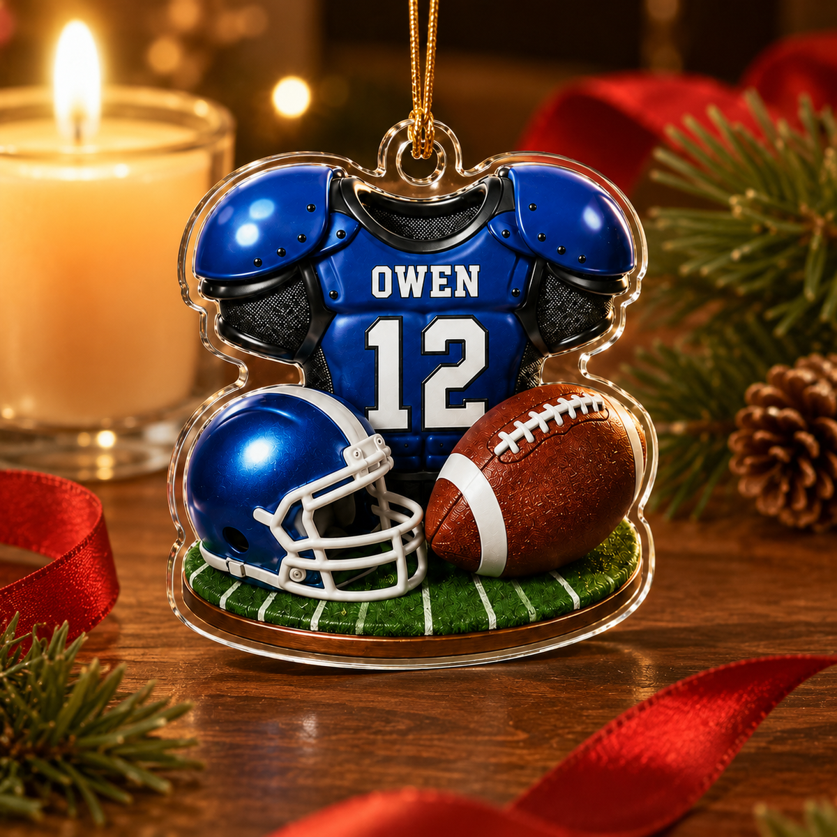 American Football Custome Name Acrylic Style 17