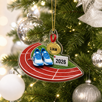Custom Runner Acrylic - Track Medal and Shoes