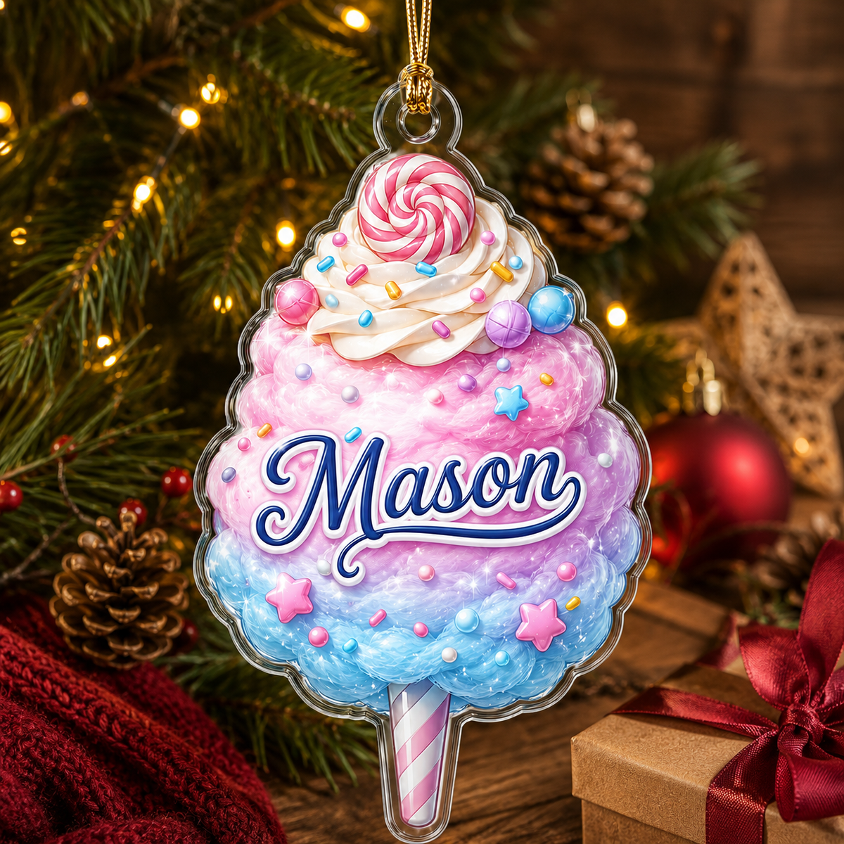 Custom Dessert Cotton Candy Acrylic