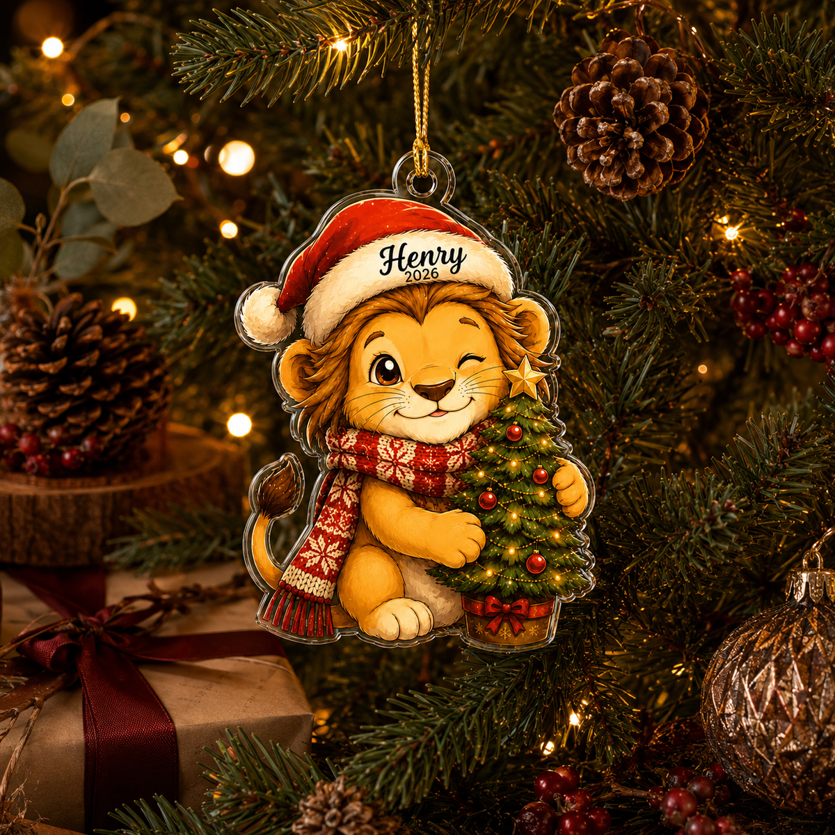 Animal Chrismas Lion