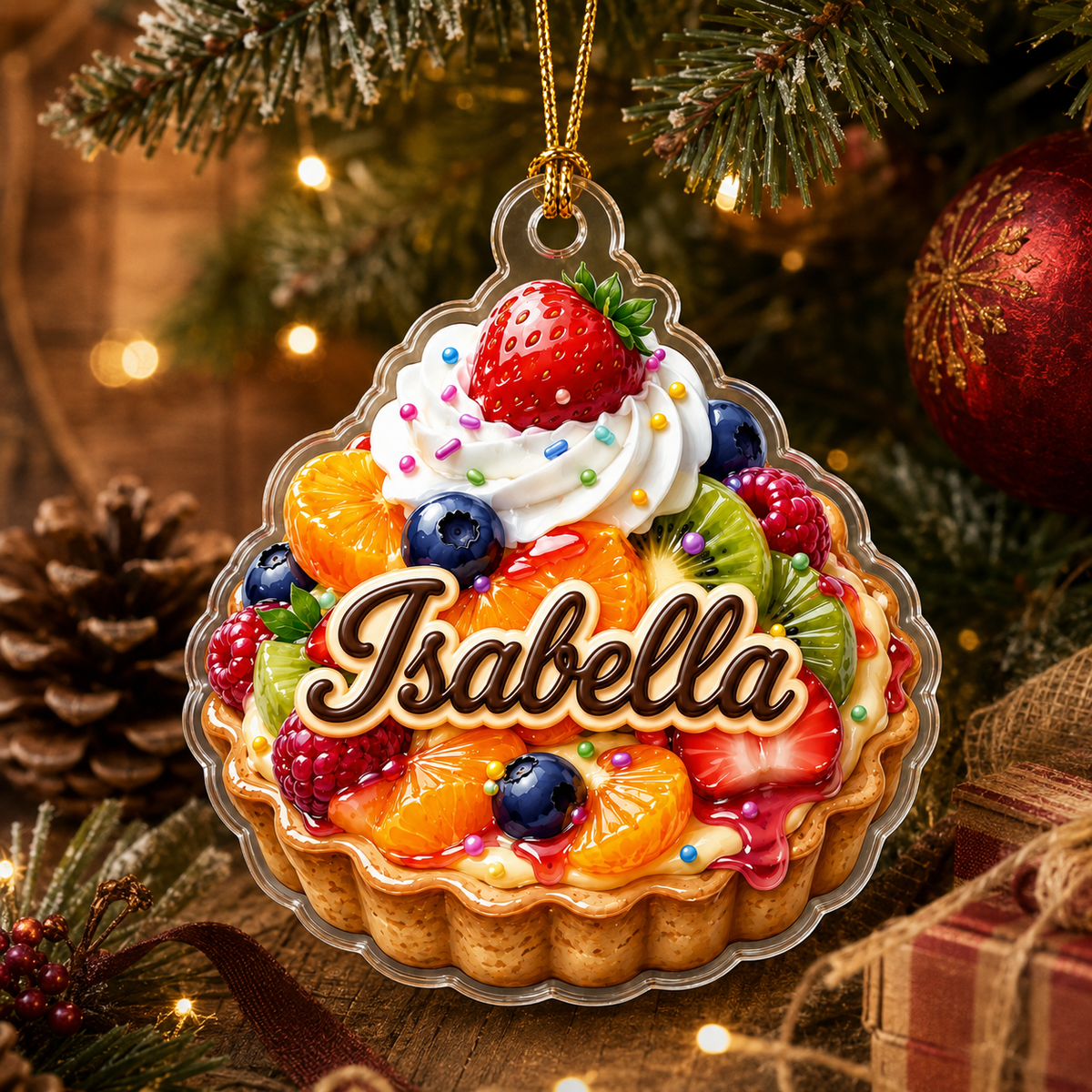 Custom Dessert Fruit Tart Acrylic