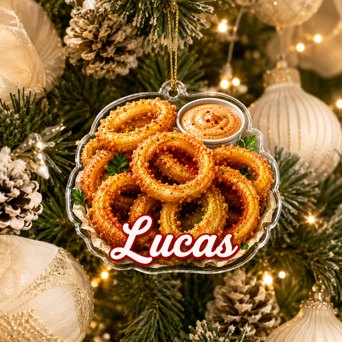 Breakfast Custom Name Onion Rings Acrylic